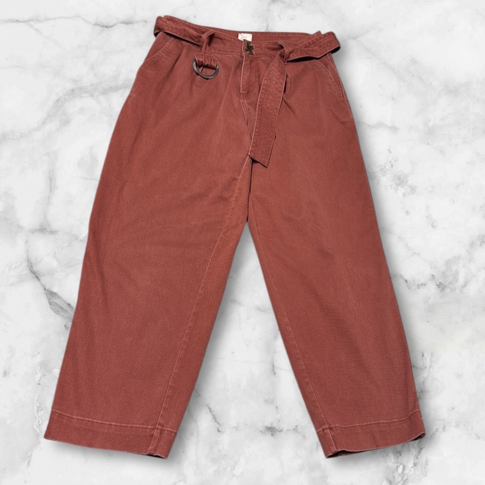 A New Day rust orange Brown terracotta Chinos with Wide-Leg ankle crop Design 8